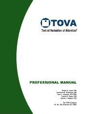 tovatest|PROFESSIONAL MANUAL .